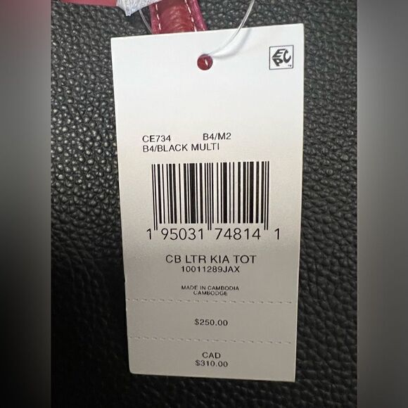 🔥NWT! Coach CE734 Kia Tote Handbag Colorblock Msrp:$250.00 - Picture 10 of 10